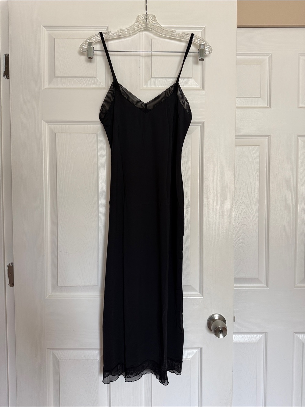 Montelle Intimates Black Maxi Slip Dress XS